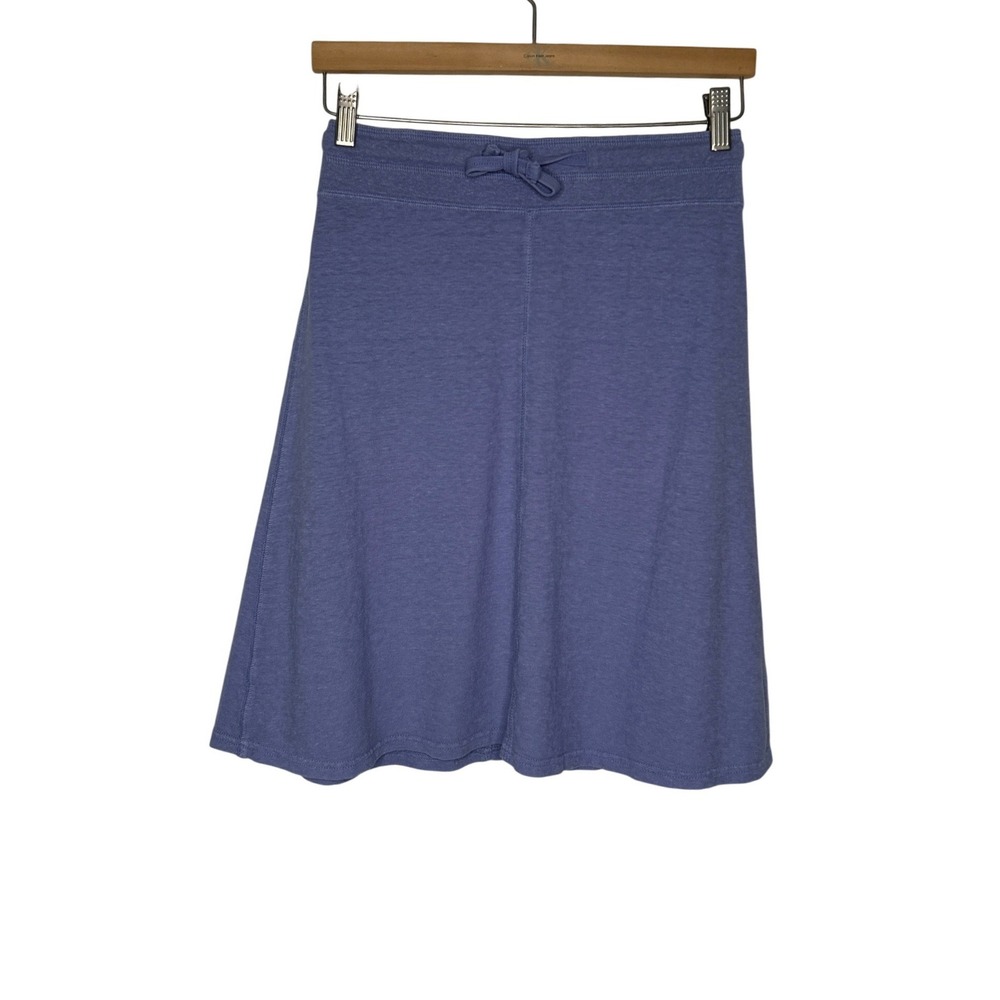 Gramicci Y2K Hemp Organic Cotton A-Line Skirt XS Blue Drawstring Slow Fashion